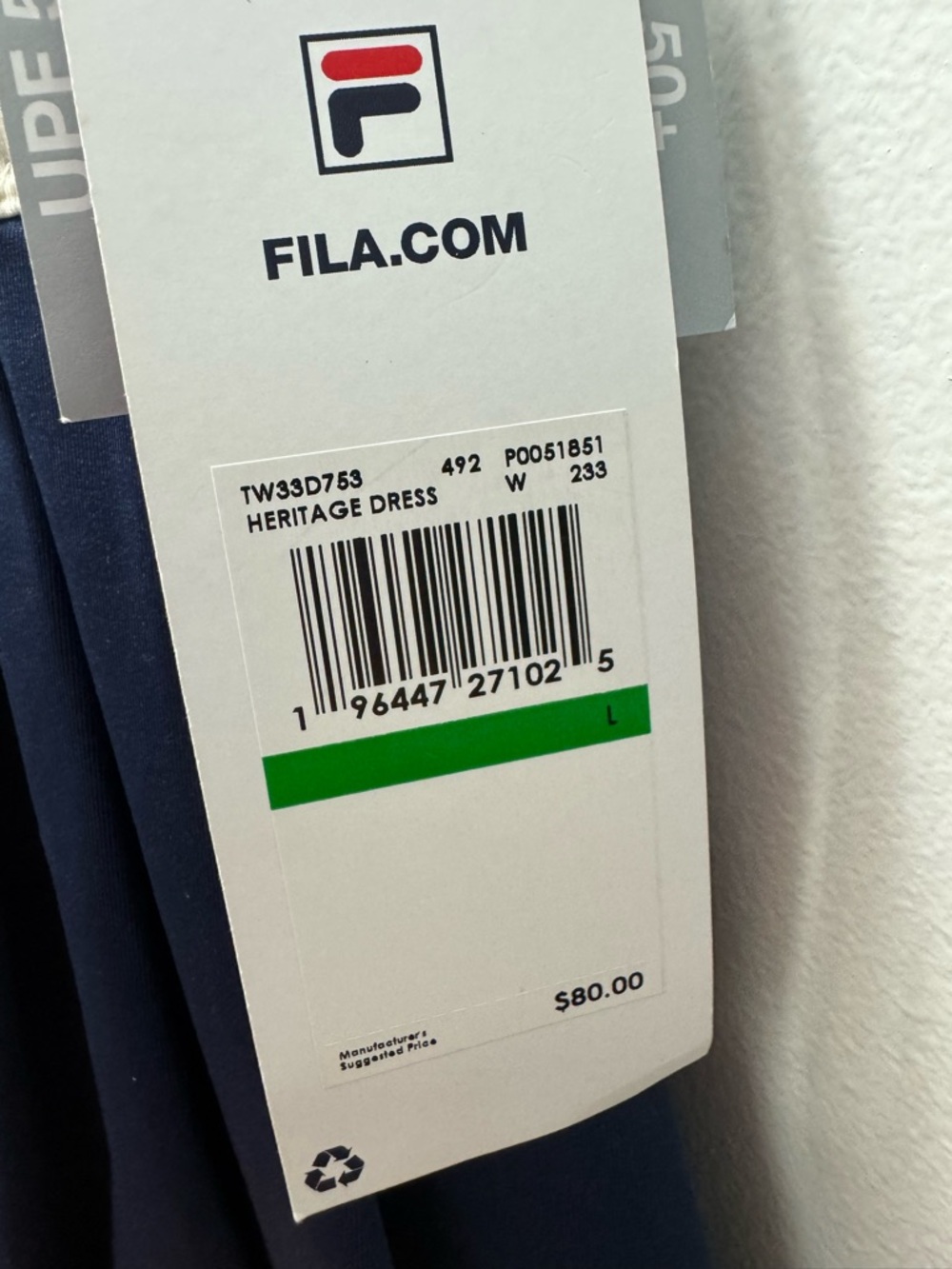 Fila Women's Heritage Tennis Dress - Picture 7 of 7